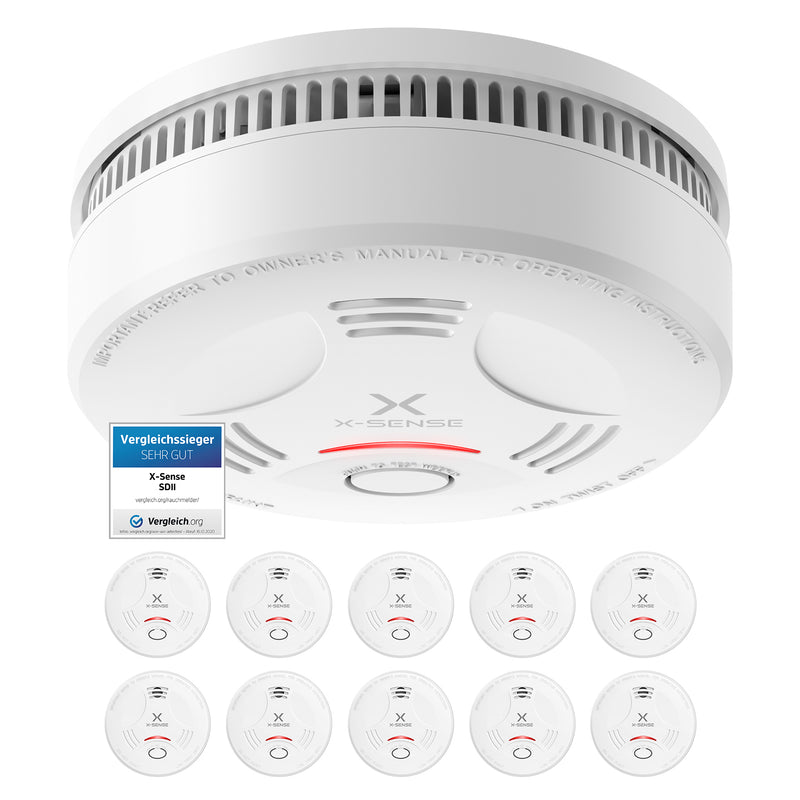 X-Sense Rilevatore di Fumo con Batteria da 10 Anni, SD11