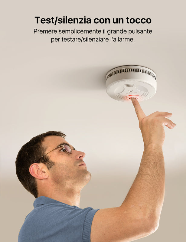 X-Sense Rilevatore di Fumo con Batteria da 10 Anni, SD11