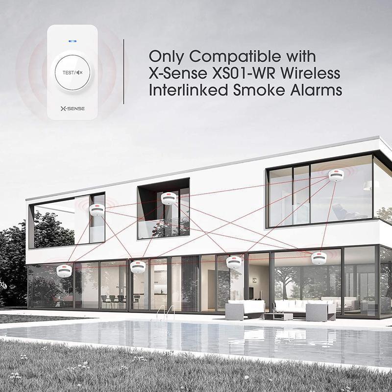 Confezione da 6 Rilevatori di Fumo Wireless XS01-WR + Confezione da 1 Telecomando RC01
